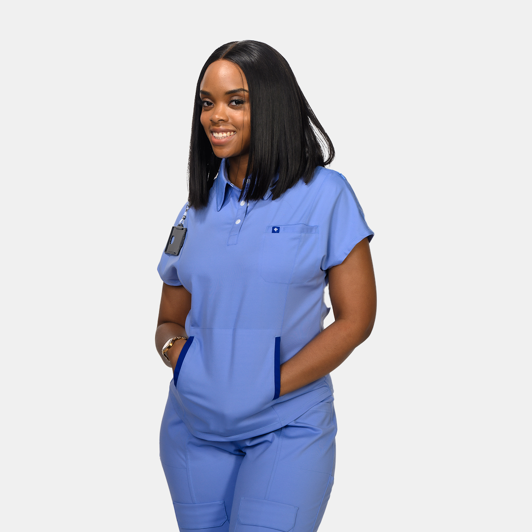 Murmur PrimeComfort Scrub Top - Scrub Harvard