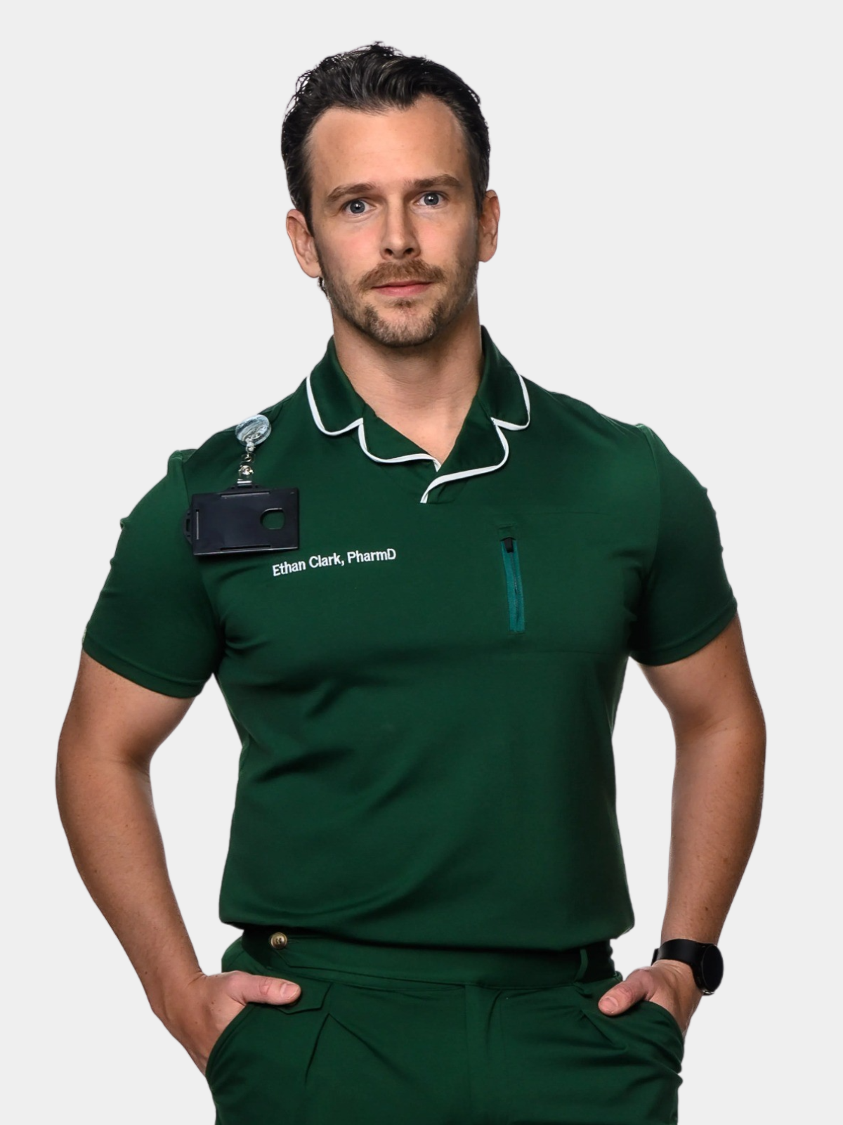 Digitalis LuxeGuard Scrub Top - Scrub Harvard