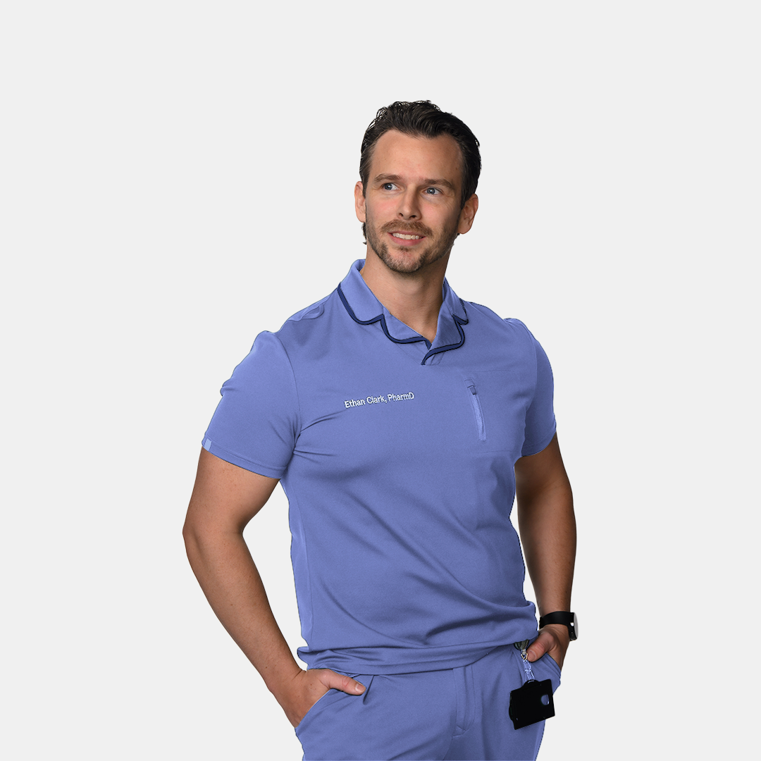 Digitalis LuxeGuard Scrub Top - Scrub Harvard