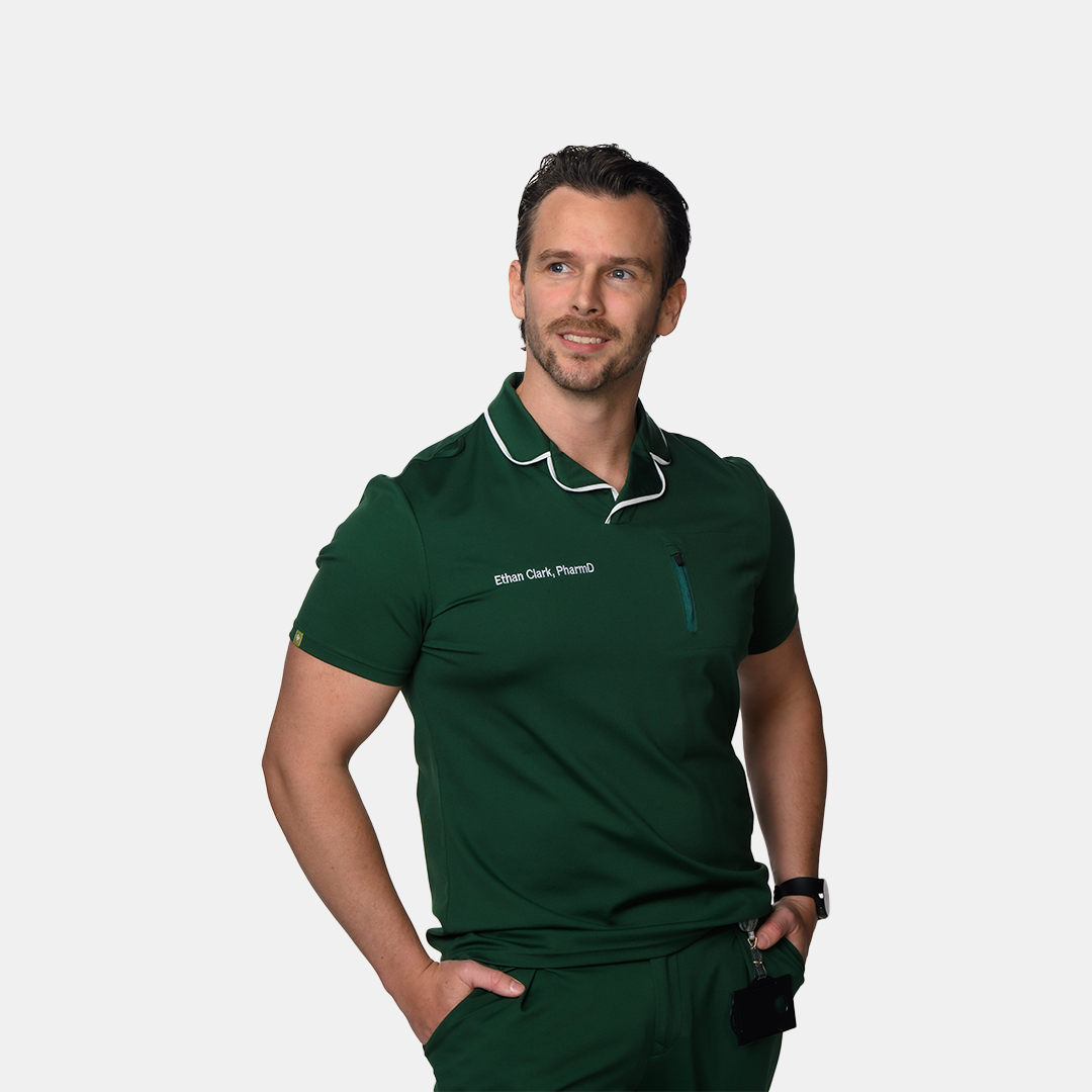 Digitalis LuxeGuard Scrub Top - Scrub Harvard