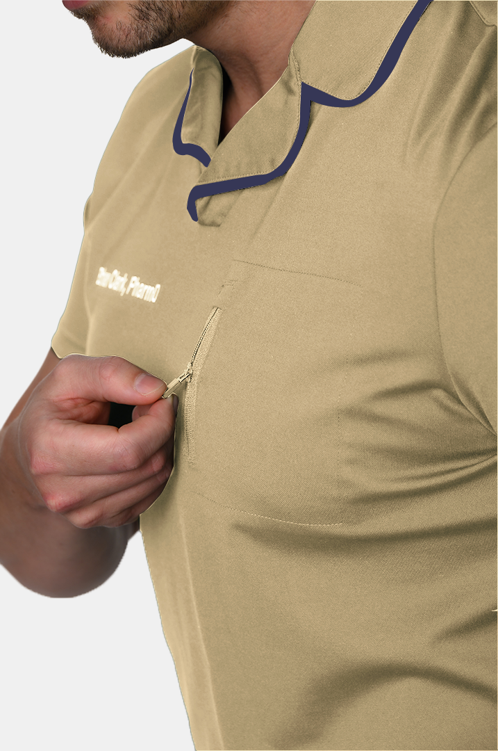 Digitalis LuxeGuard Scrub Top - Scrub Harvard